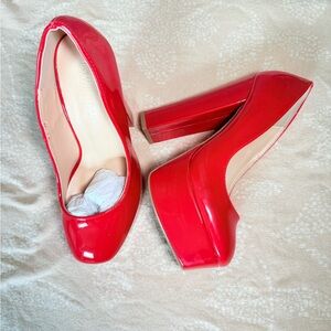 Elegant Red Women's Heels